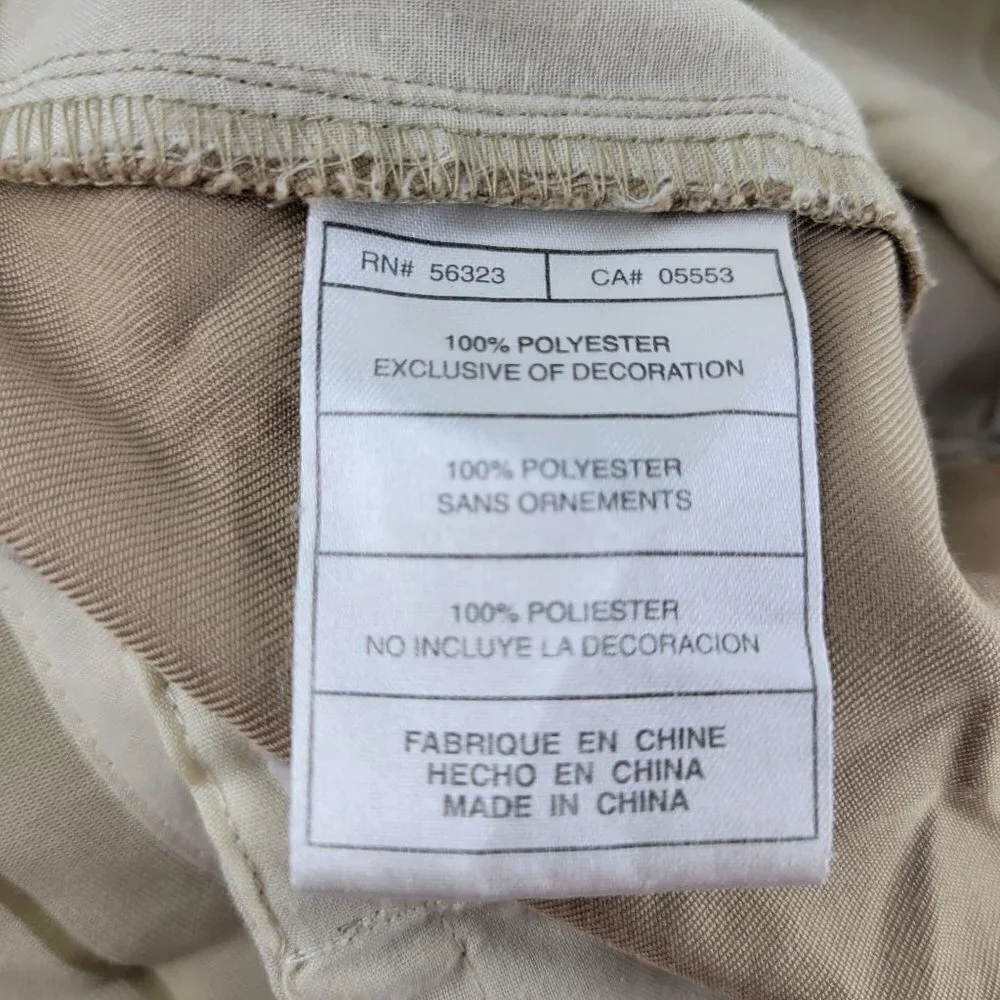 Nike Fit Dry Golf Shorts Chino Hi-Rise Performance Khaki Pleated Front 36 Mens